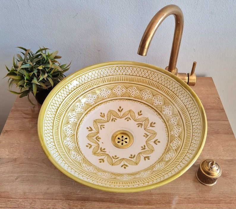 Vasque Marocaine en céramique de style oriental #330 A