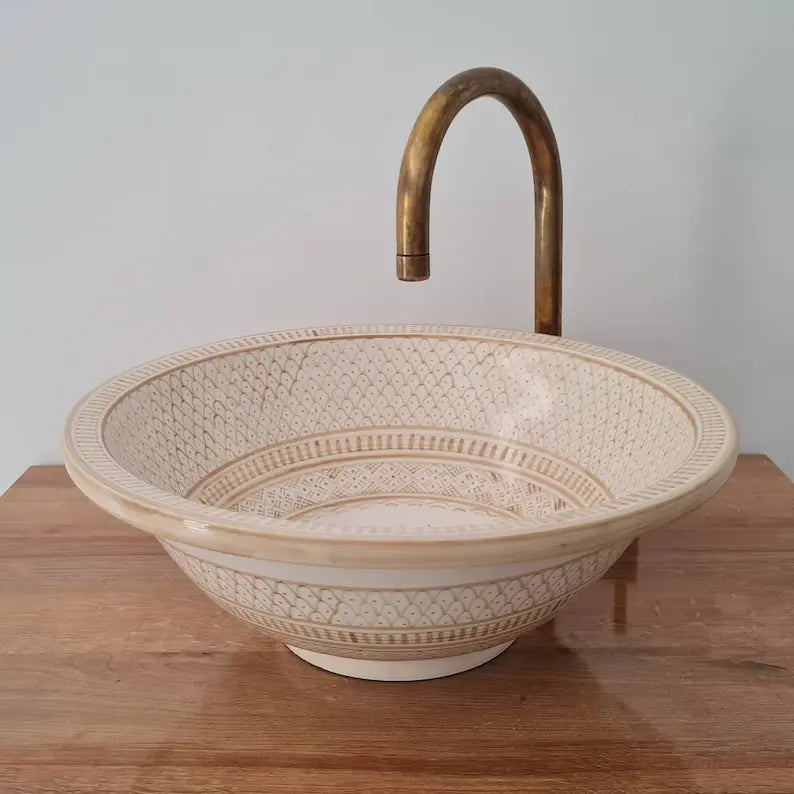 Vasque Marocaine en céramique de style oriental #330 B