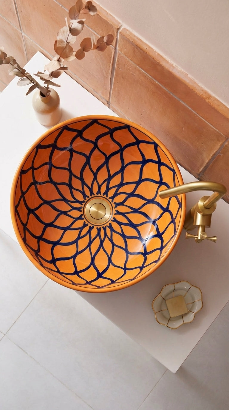 Vasque Marocaine en céramique de style oriental #348G
