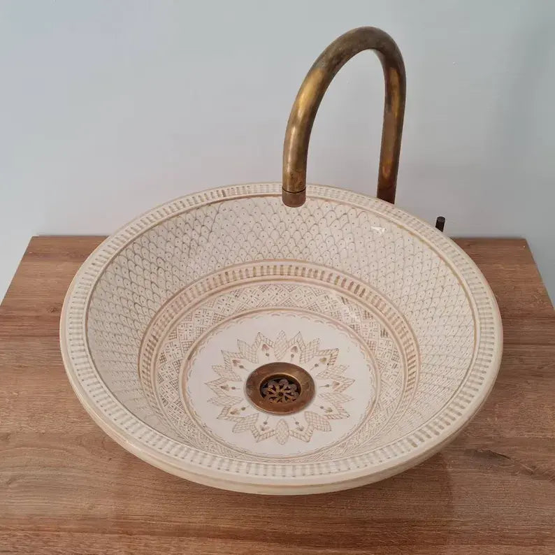 Vasque Marocaine en céramique de style oriental #330 B