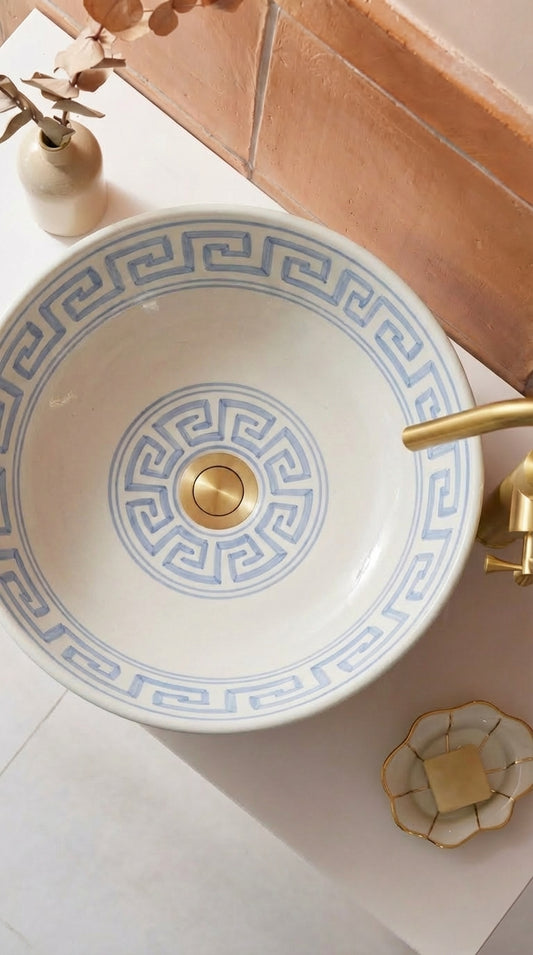 Vasque Marocaine en céramique de style Grèce #371