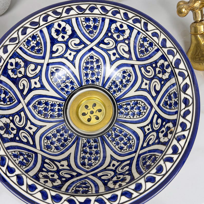 Vasque Marocaine en céramique de style oriental #309
