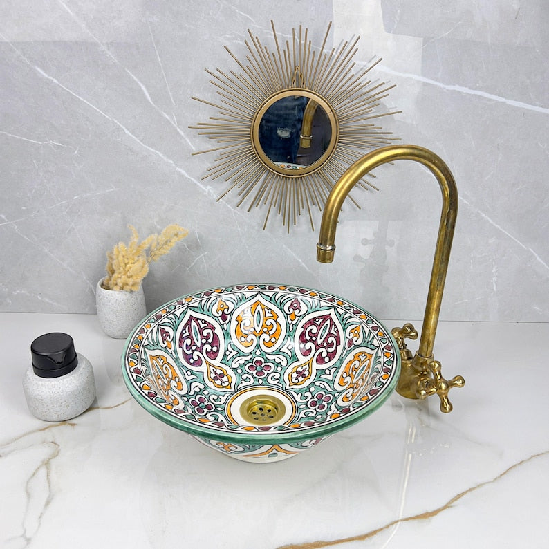 Vasque Marocaine en céramique de style oriental #304
