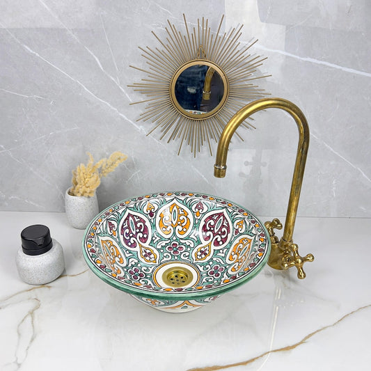 Vasque Marocaine en céramique de style oriental #304