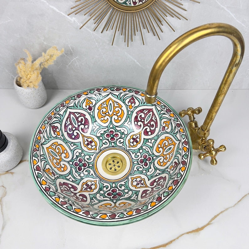 Vasque Marocaine en céramique de style oriental #304