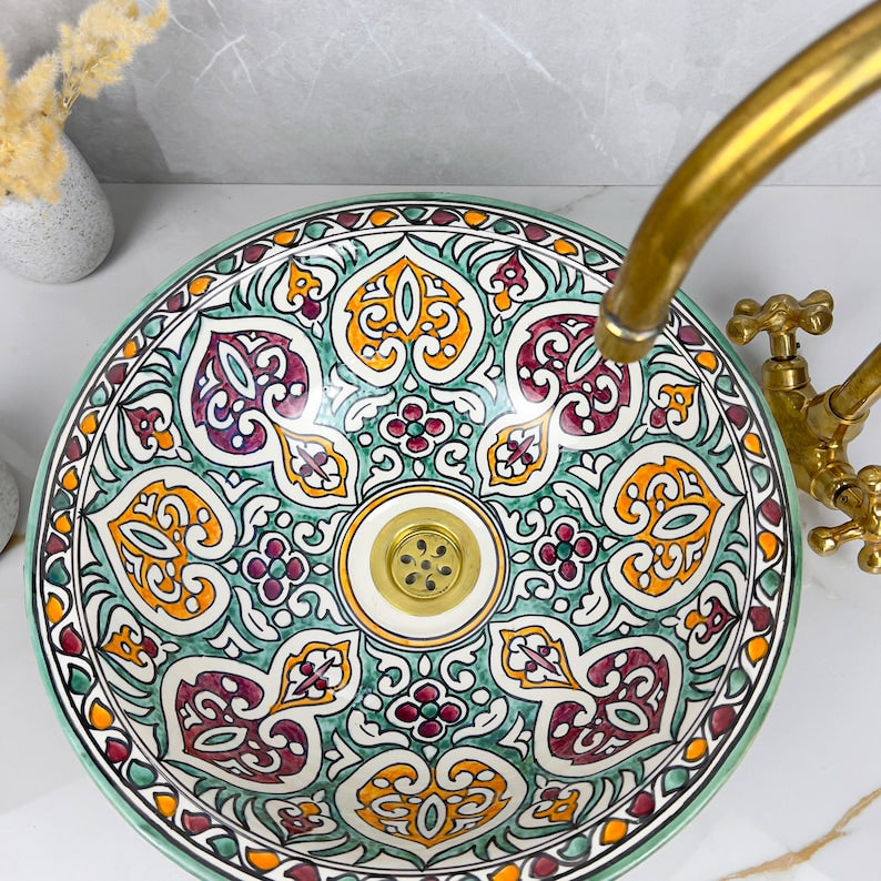 Vasque Marocaine en céramique de style oriental #304