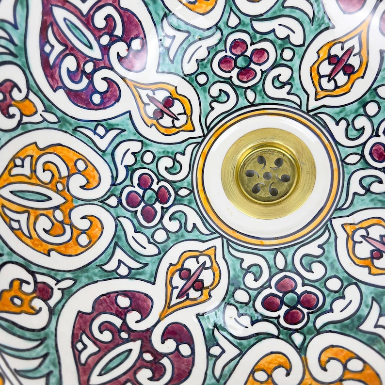 Vasque Marocaine en céramique de style oriental #304