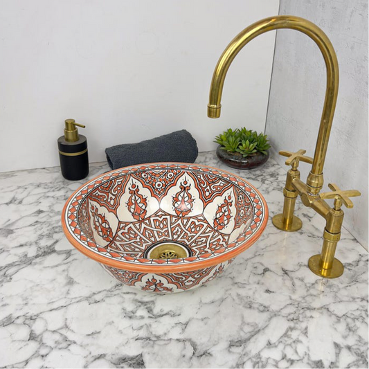 Vasque Marocaine en céramique de style oriental #123