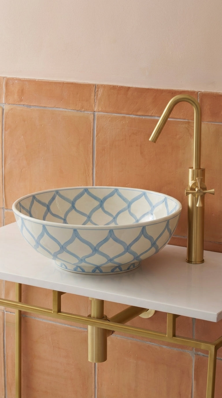 Vasque Marocaine en céramique de style oriental #348H