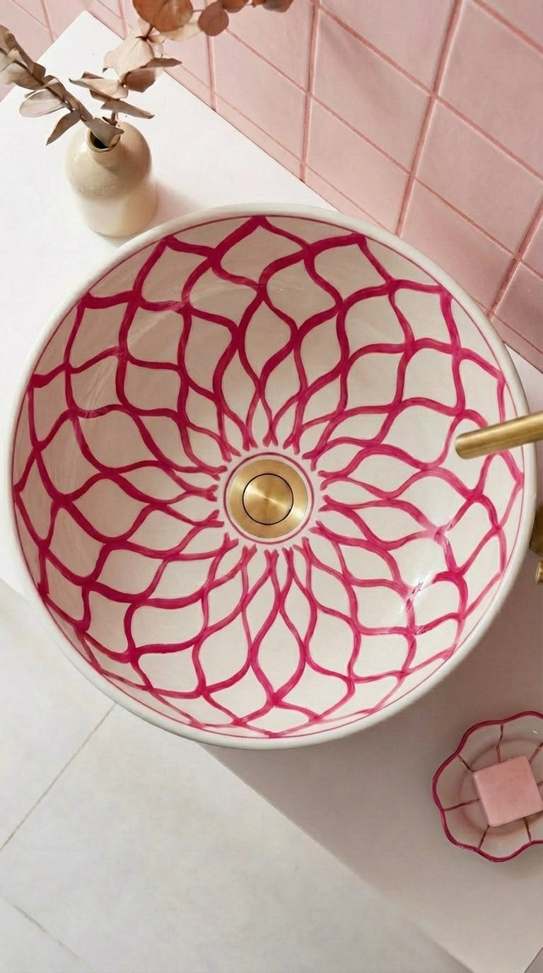 Vasque Marocaine en céramique de style oriental #348RF