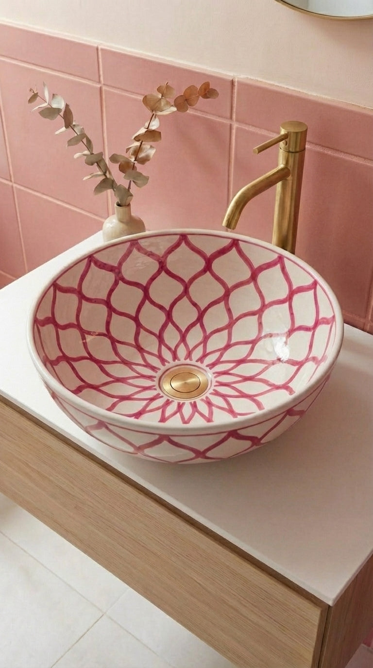 Vasque Marocaine en céramique de style oriental #348RF