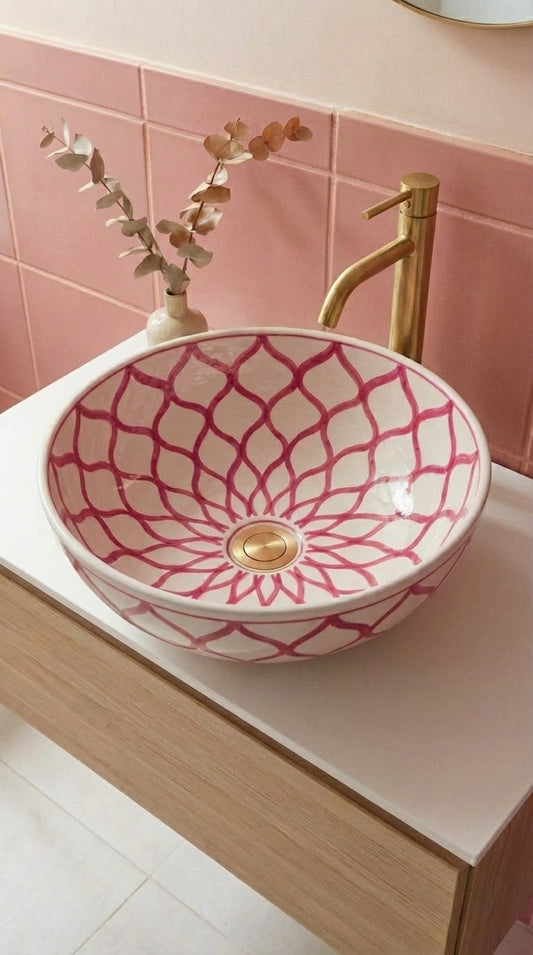 Vasque Marocaine en céramique de style oriental #348RF
