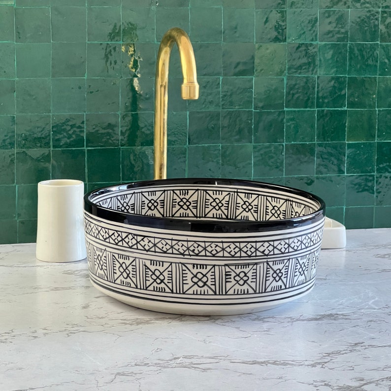 Vasque Marocaine en céramique de style oriental #31