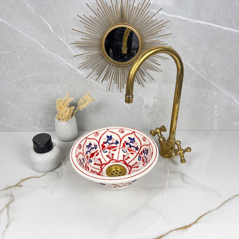 Vasque Marocaine en céramique de style oriental #263