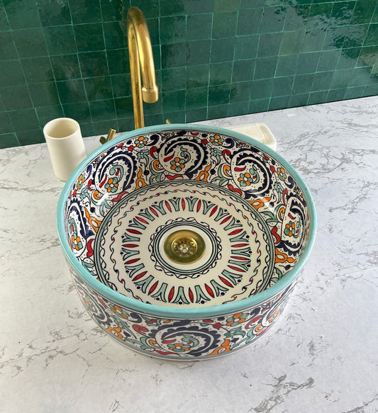 Vasque Marocaine en céramique de style oriental #33