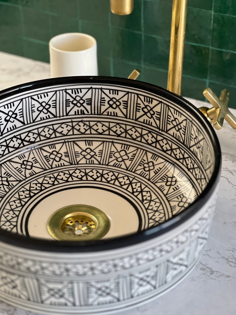 Vasque Marocaine en céramique de style oriental #31
