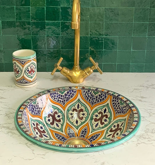 Vasque Marocaine en céramique de style oriental #32