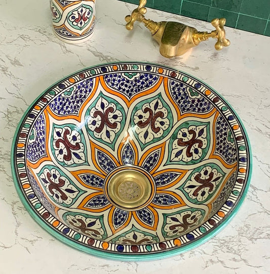 Vasque Marocaine en céramique de style oriental #32