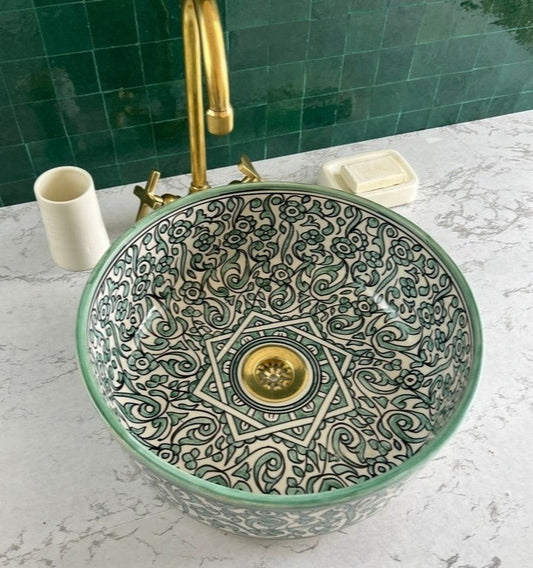 Vasque Marocaine en céramique de style oriental #2