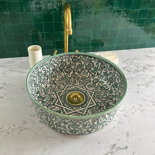 Vasque Marocaine en céramique de style oriental #2