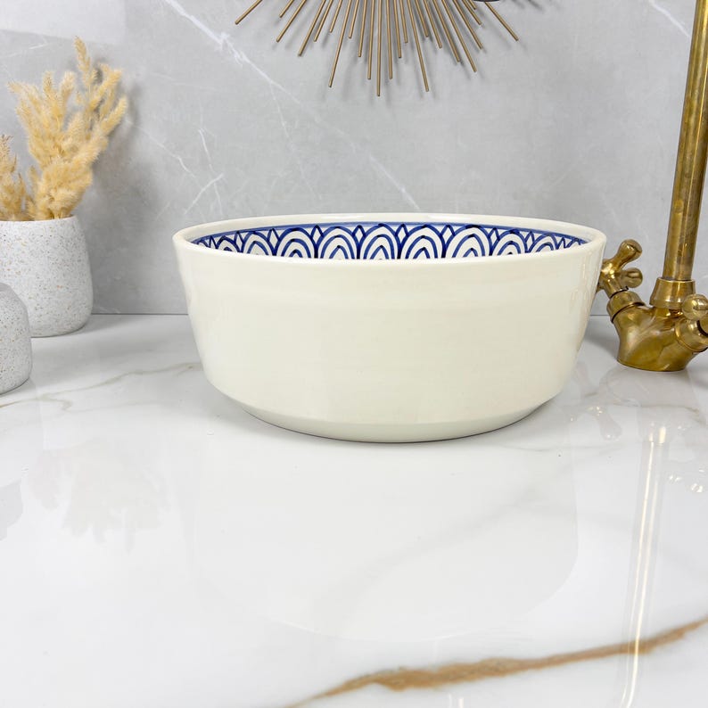 Marokkanisches Keramikwaschbecken im orientalischen Stil #274