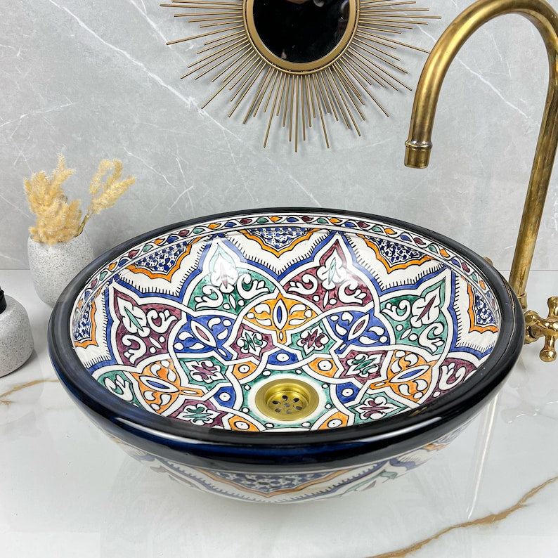 Vasque Marocaine en céramique de style oriental #270