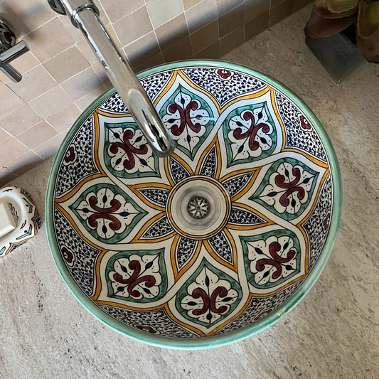 Vasque Marocaine en céramique de style oriental #44