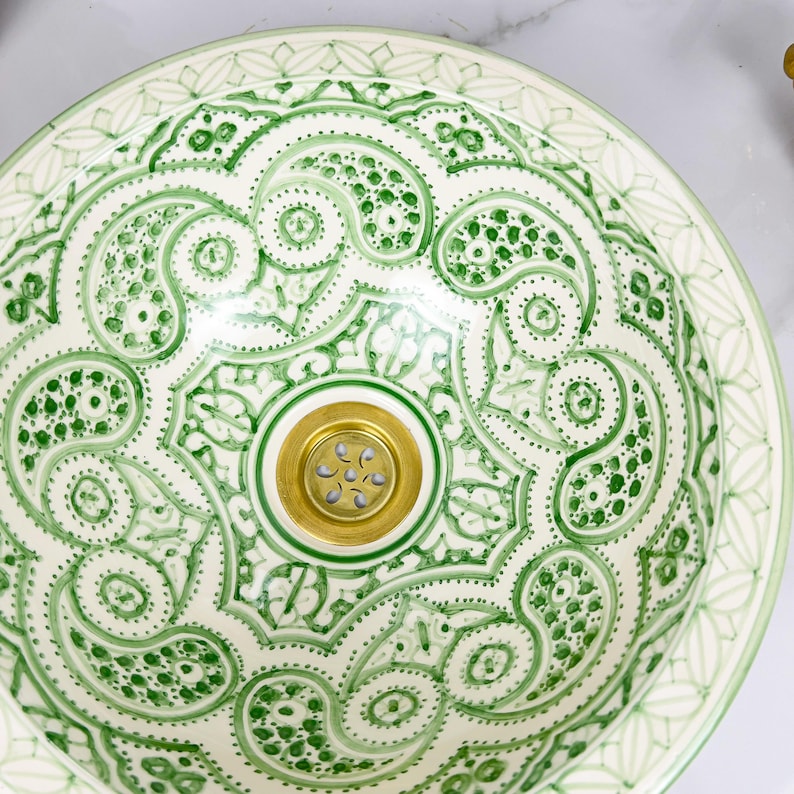Vasque Marocaine en céramique de style oriental #256