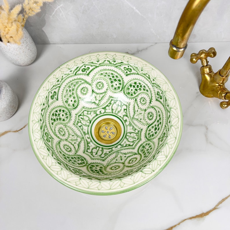 Vasque Marocaine en céramique de style oriental #256