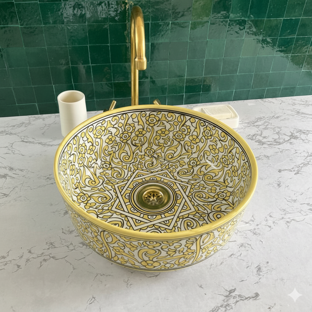 Vasque Marocaine en céramique de style oriental #2