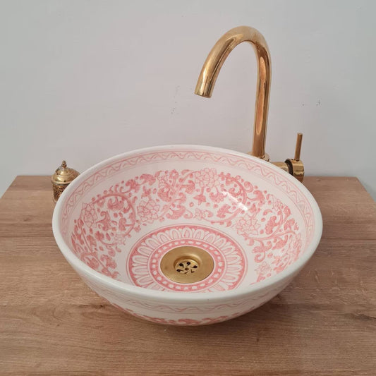 Marokkanisches Keramikwaschbecken im orientalischen Stil #324