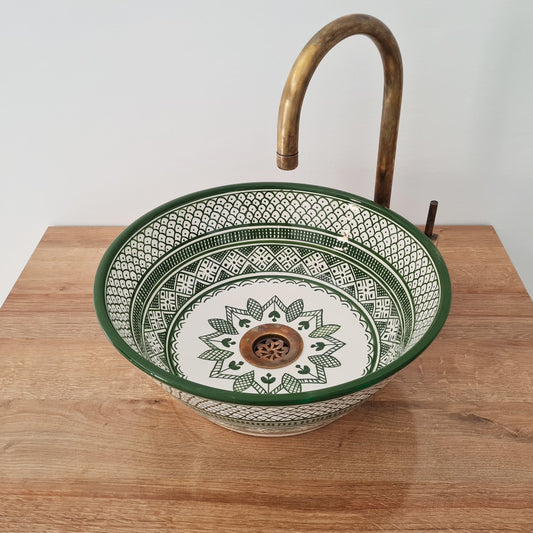 Marokkanisches Keramikwaschbecken im orientalischen Stil #327