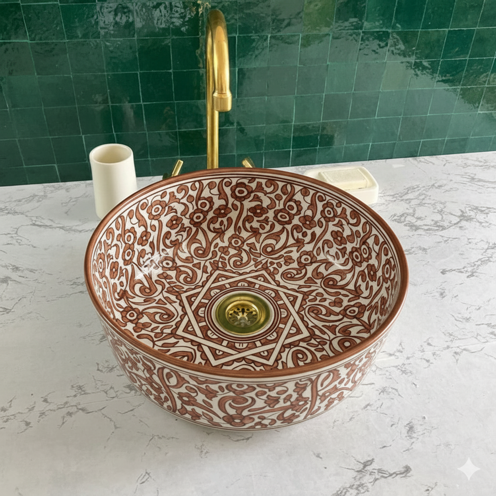 Vasque Marocaine en céramique de style oriental #2
