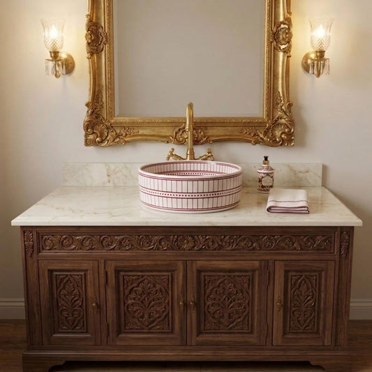 Marokkanisches Keramikwaschbecken im orientalischen Stil #352