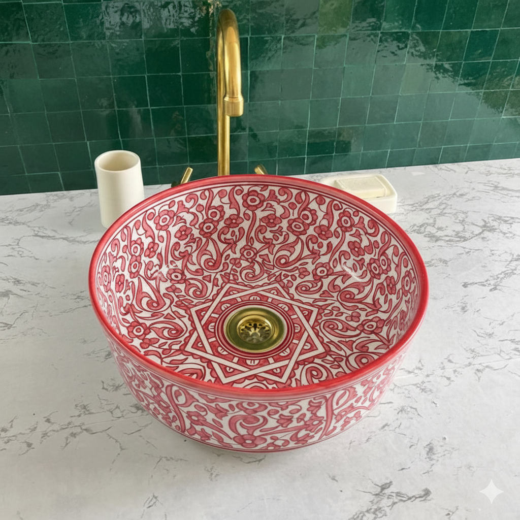 Vasque Marocaine en céramique de style oriental #2