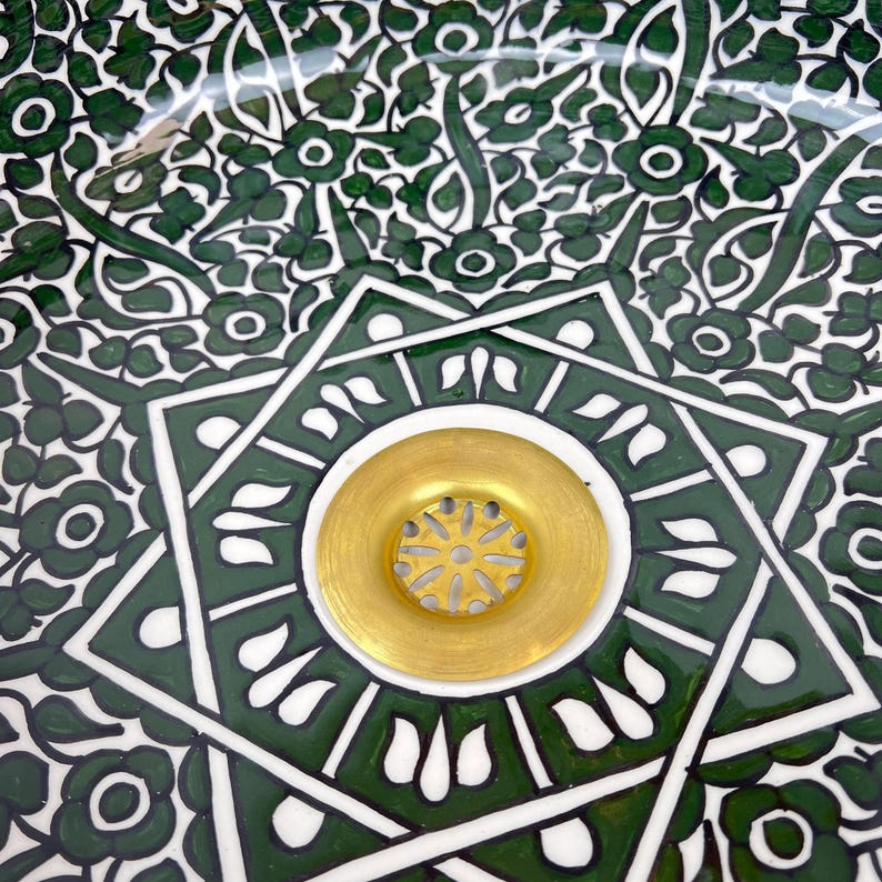 Marokkanisches Keramikwaschbecken im orientalischen Stil #146