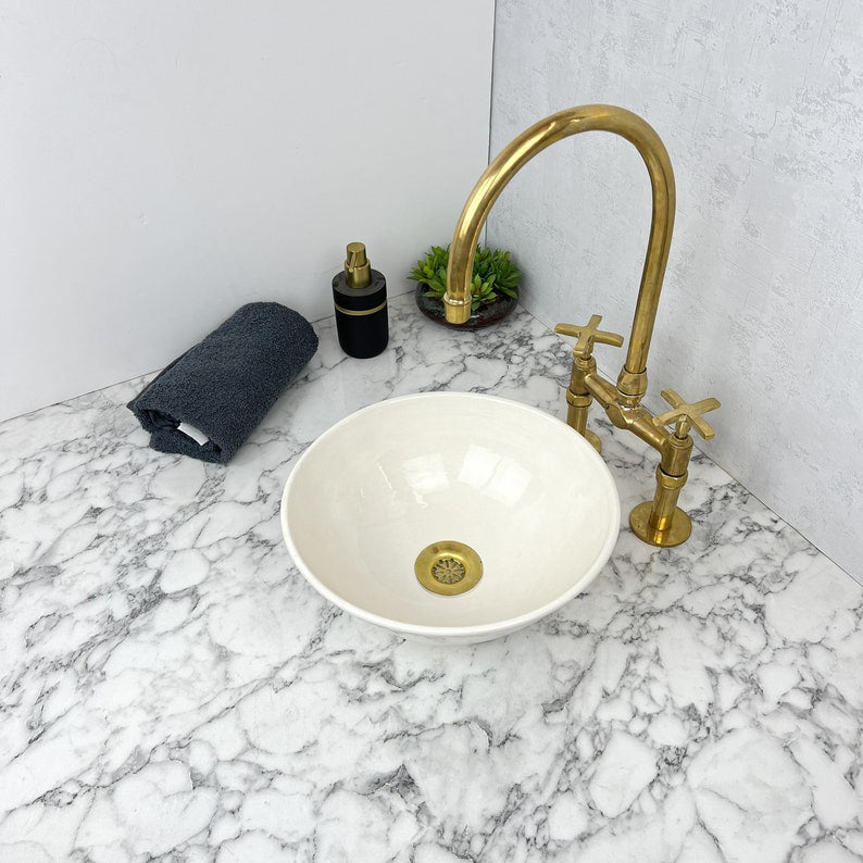 Marokkanisches Keramikwaschbecken im orientalischen Stil #148 