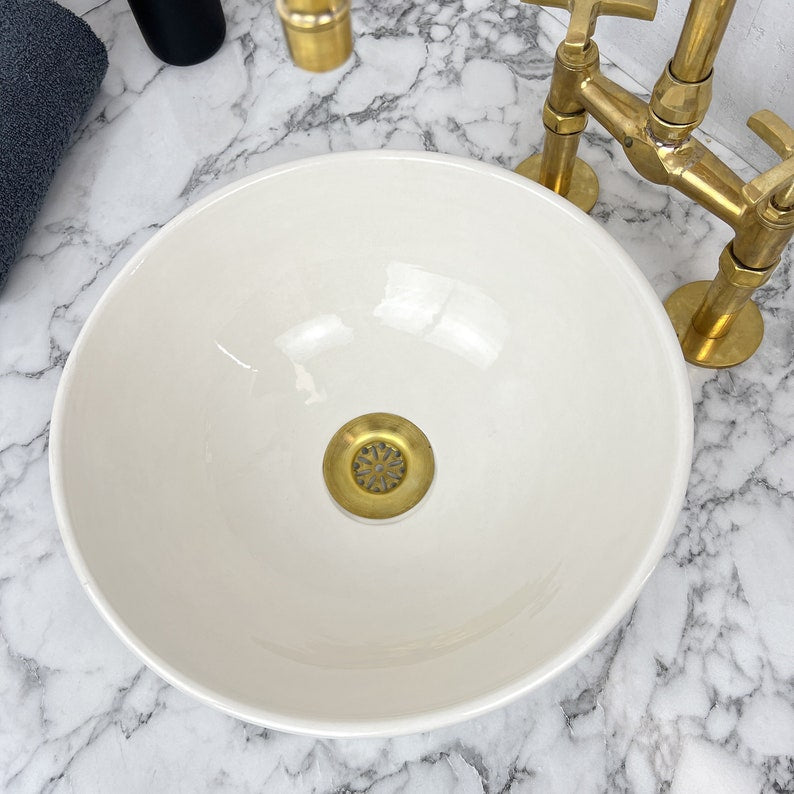 Marokkanisches Keramikwaschbecken im orientalischen Stil #148 