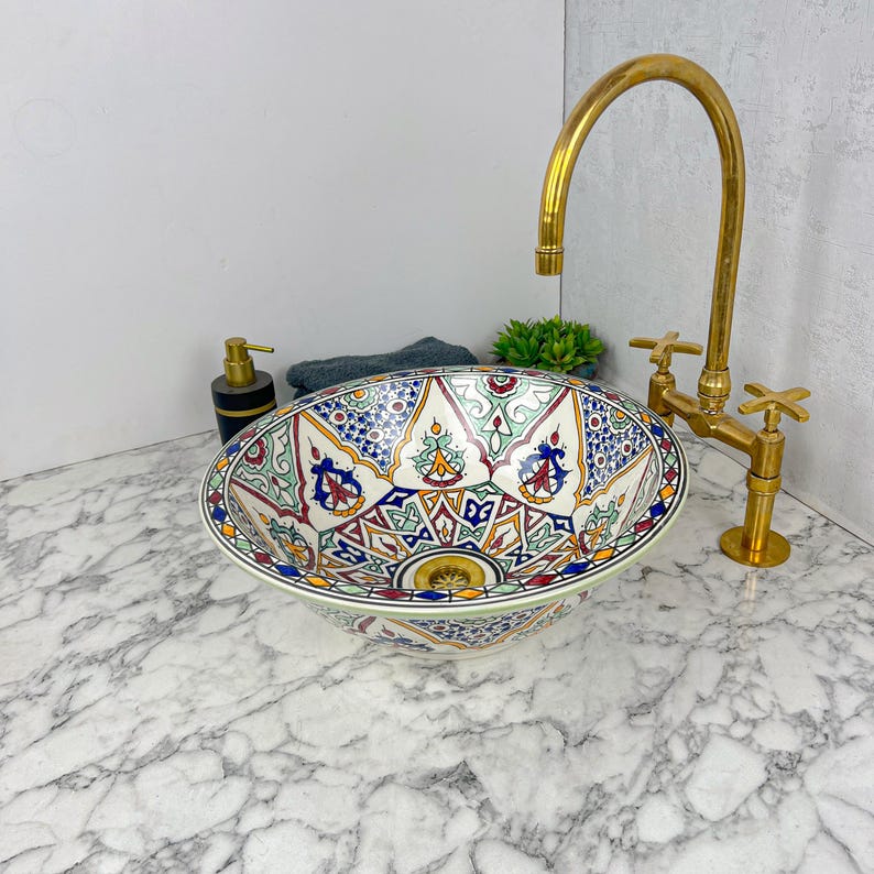 Vasque Marocaine en céramique de style oriental #67