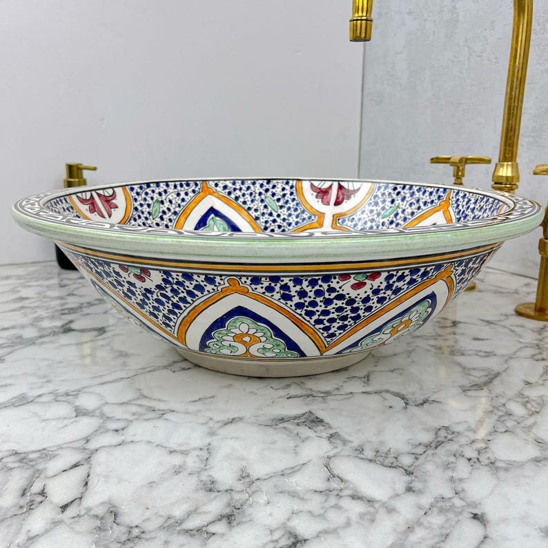 Vasque Marocaine en céramique de style oriental #68