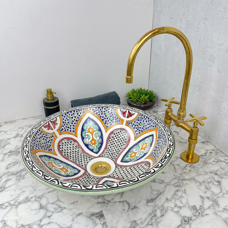 Vasque Marocaine en céramique de style oriental #68