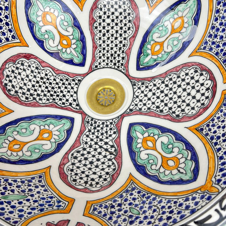Vasque Marocaine en céramique de style oriental #68