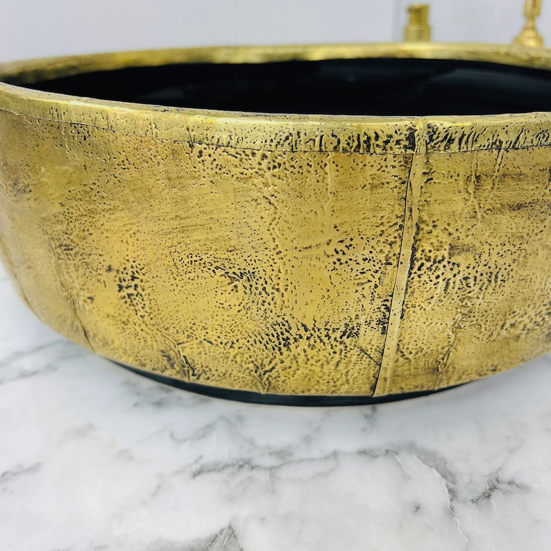 Moroccan Sink with brass rim #150