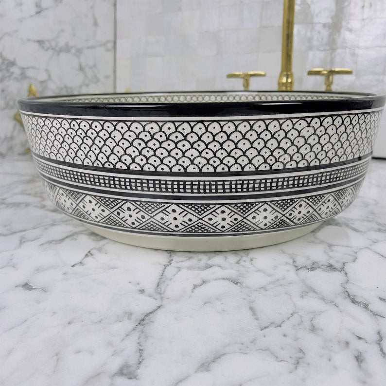 Vasque Marocaine en céramique de style oriental #75