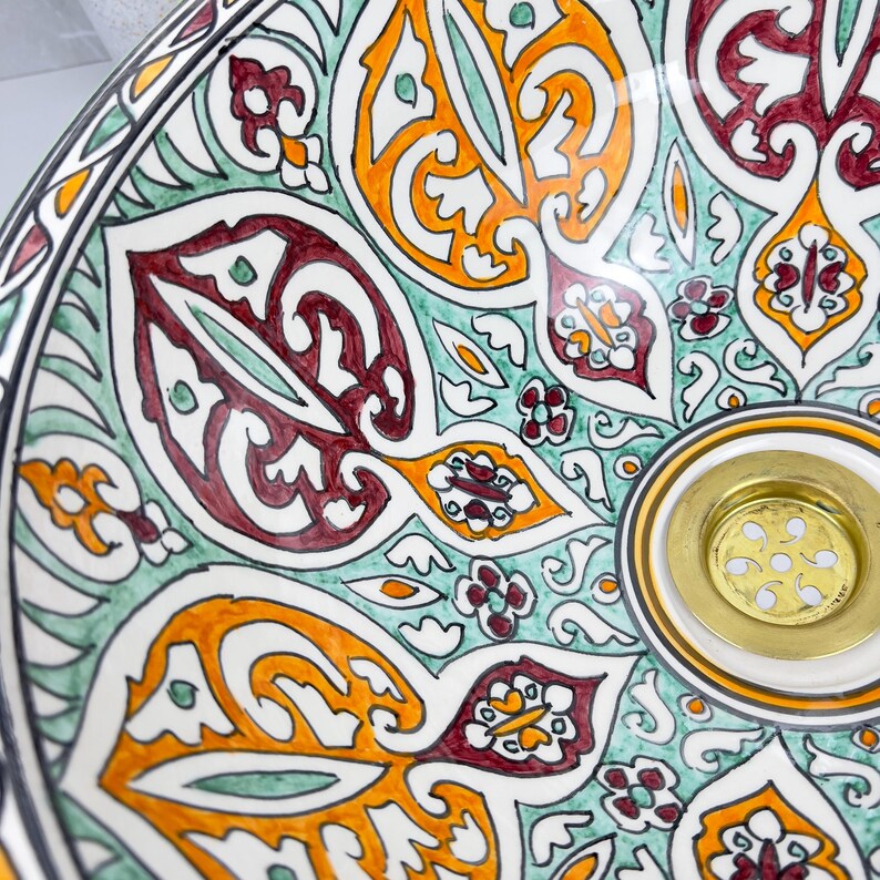 Vasque Marocaine en céramique de style oriental #302