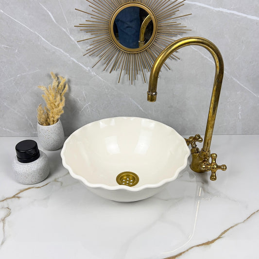 Marokkanisches Keramikwaschbecken im orientalischen Stil #262