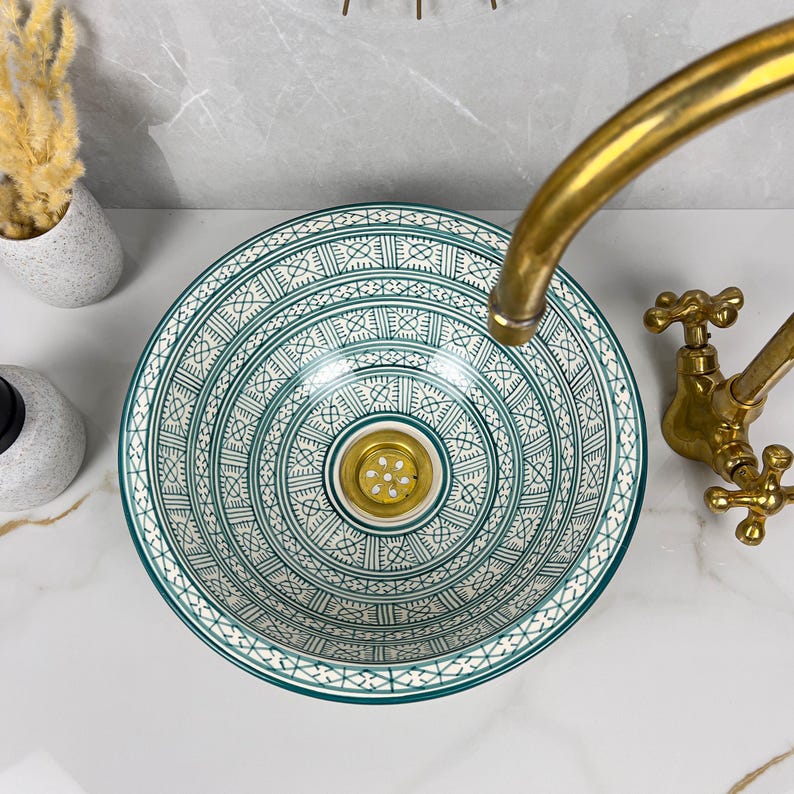 Vasque Marocaine en céramique de style oriental #290