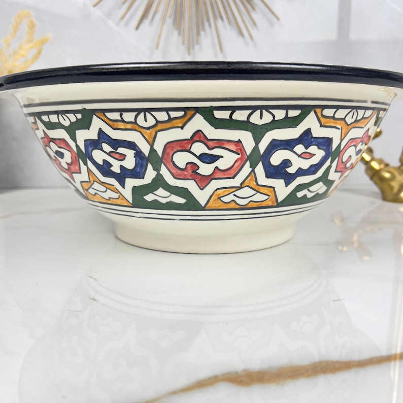 Vasque Marocaine en céramique de style oriental #253