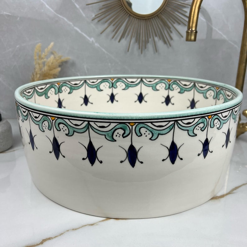 Vasque Marocaine en céramique de style oriental #299