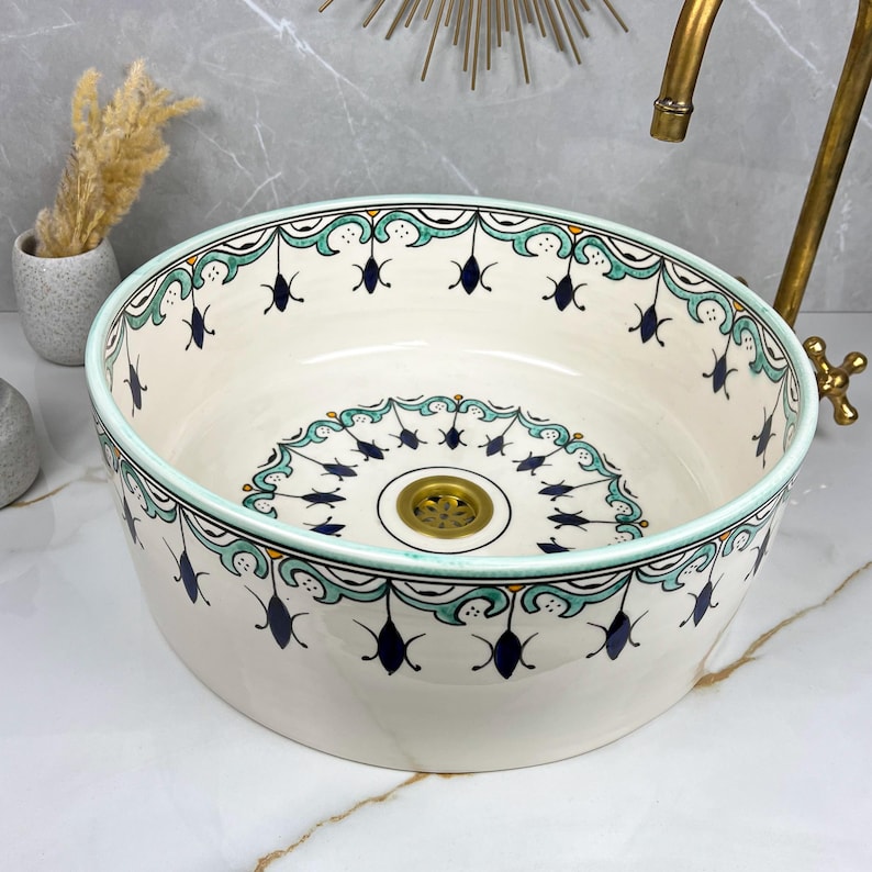 Vasque Marocaine en céramique de style oriental #299